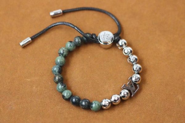18K Louis Beads Green Bracelet - 图片 2