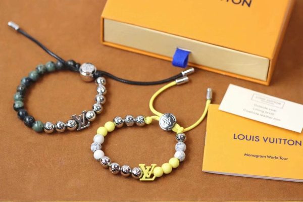 18K Louis Monogram Beads Yellow Bracelet - 图片 2