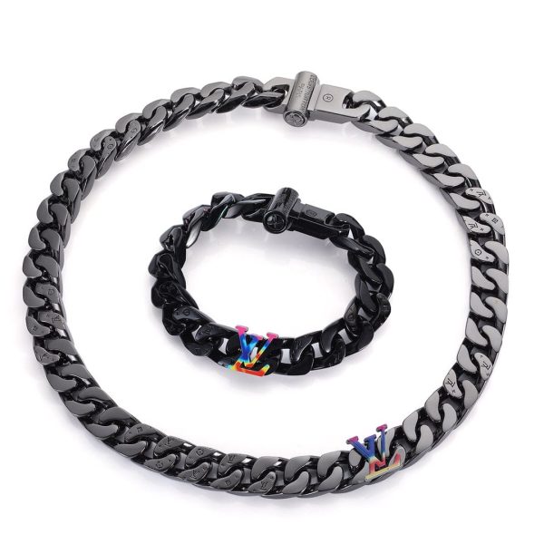 18K Louis Rainbow Chain Link Bracelet - 图片 2