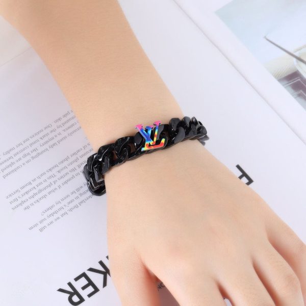 18K Louis Rainbow Chain Link Bracelet - 图片 8