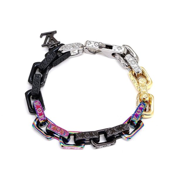18K Louis Street Style Chain Bracelet - 图片 3