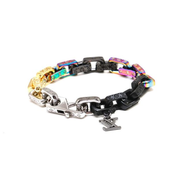 18K Louis Street Style Chain Bracelet - 图片 7