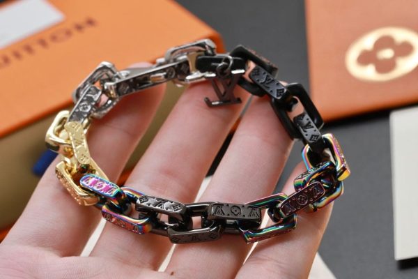 18K Louis Street Style Chain Bracelet - 图片 2