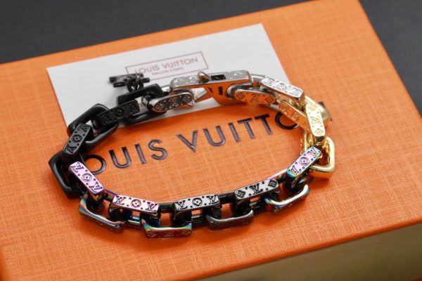 18K Louis Street Style Chain Bracelet - 图片 8