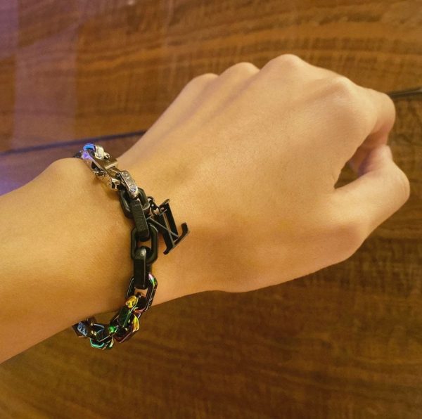 18K Louis Street Style Chain Bracelet - 图片 4