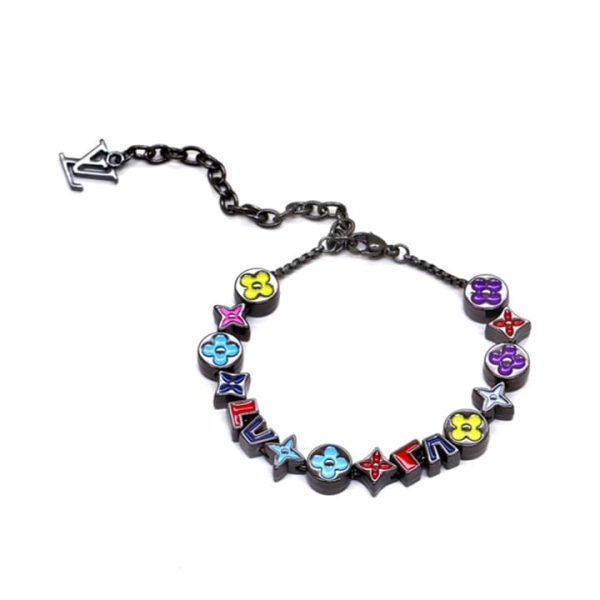 18K Louis Monogram Party Black Bracelet - 图片 2
