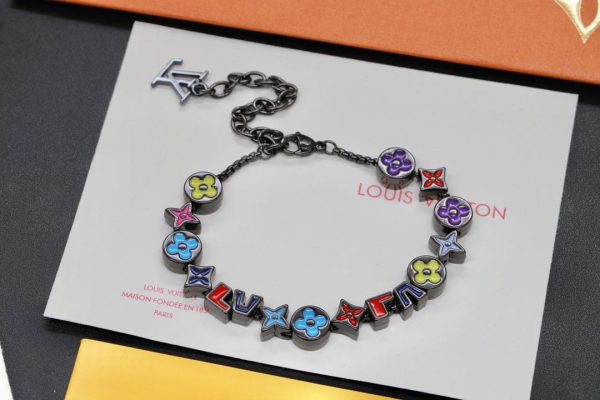 18K Louis Monogram Party Black Bracelet - 图片 3