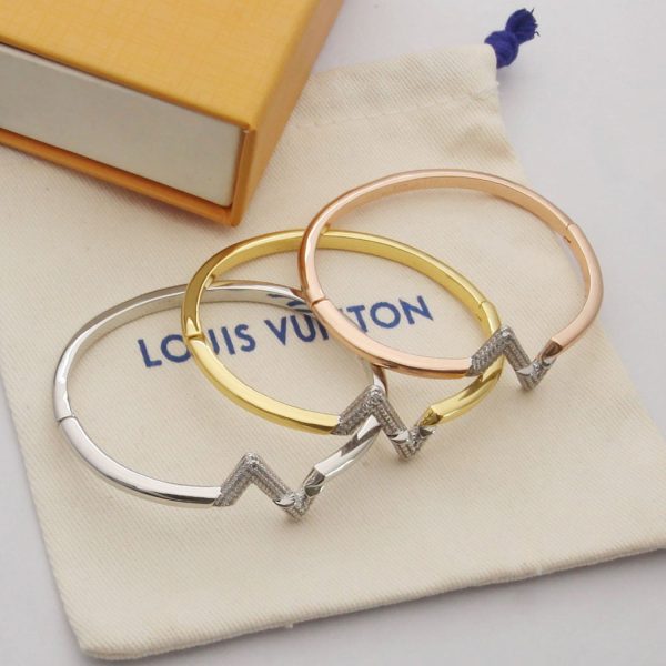 18K Louis Volt Upside Down Bracelet - 图片 5