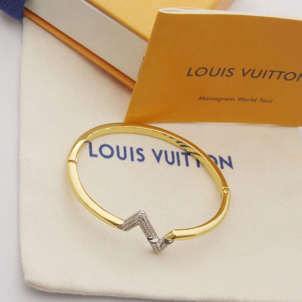 18K Louis Volt Upside Down Bracelet - 图片 4