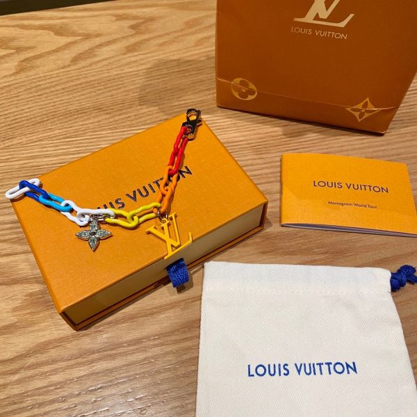 18K Louis Rainbow Ceramic Chain Bracelet - 图片 8