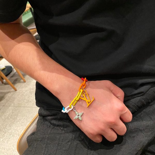 18K Louis Rainbow Ceramic Chain Bracelet - 图片 9