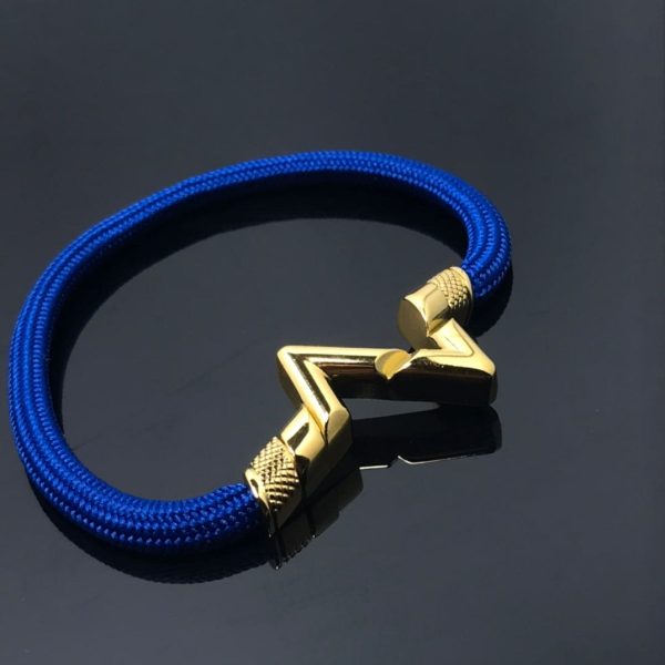 18K Louis Volt Upside Down Play Blue Bracelet - 图片 3