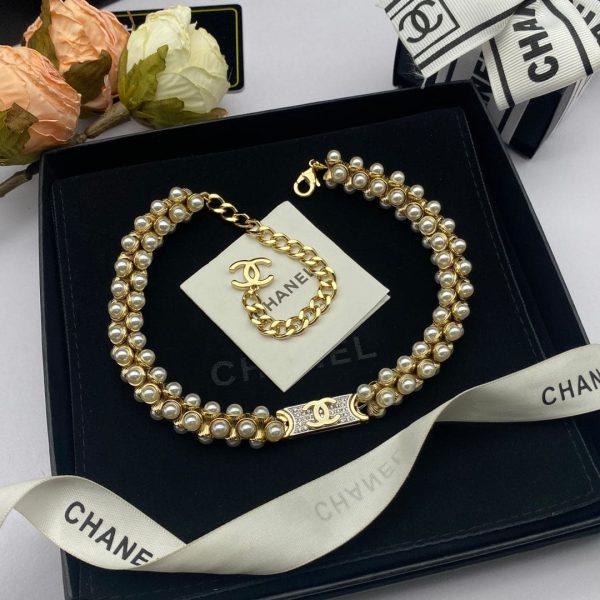 18K CC Pearls Chain Bracelet - Image 4