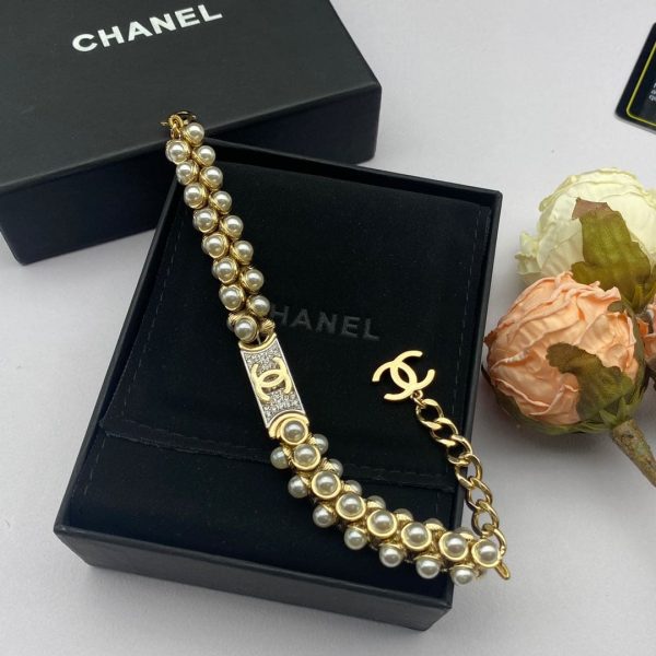 18K CC Pearls Chain Bracelet - Image 5