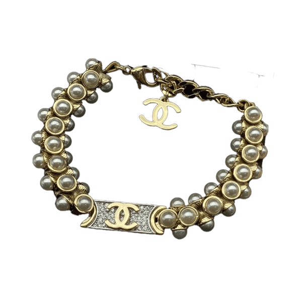 18K CC Pearls Chain Bracelet