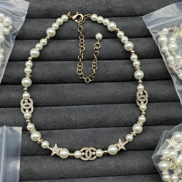 18K CC Pearls & Stars Necklace - 图片 2