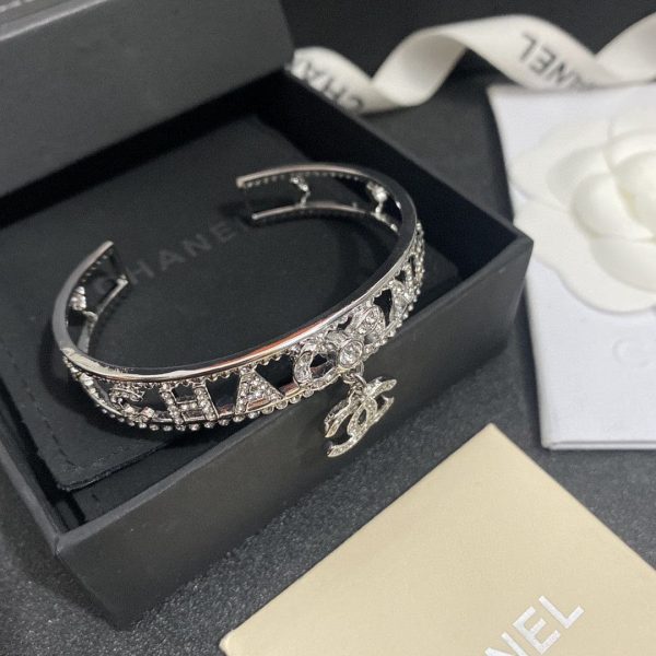 18K CC Diamond Open Bracelet - Image 2