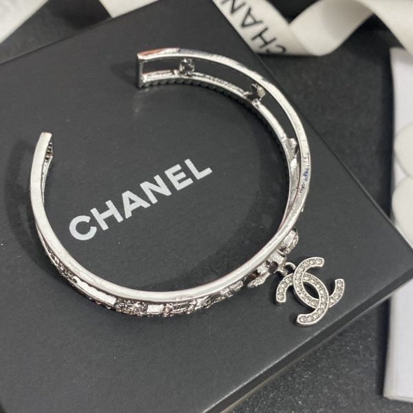18K CC Diamond Open Bracelet - Image 7