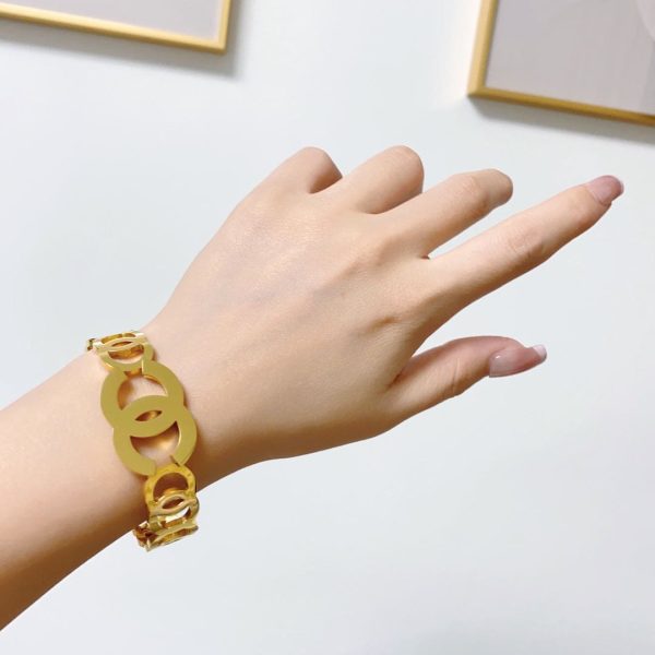 18K CC Opening Bracelet - 图片 2