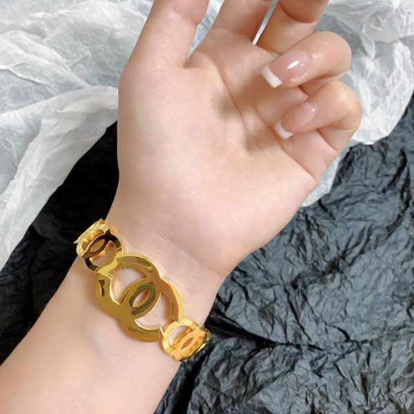 18K CC Opening Bracelet - 图片 3