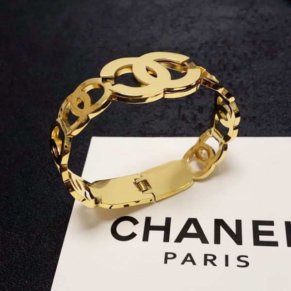 18K CC Opening Bracelet - 图片 5