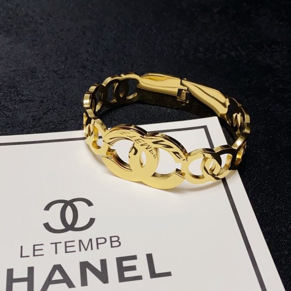 18K CC Opening Bracelet - 图片 6