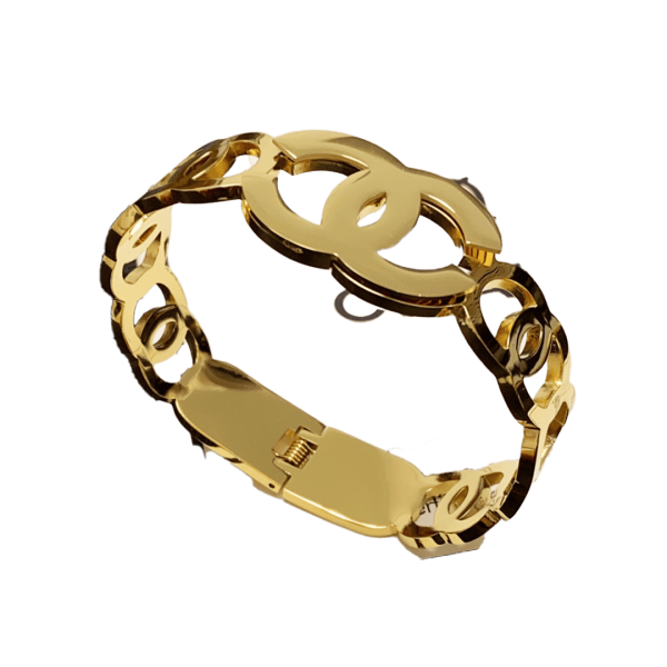 18K CC Opening Bracelet