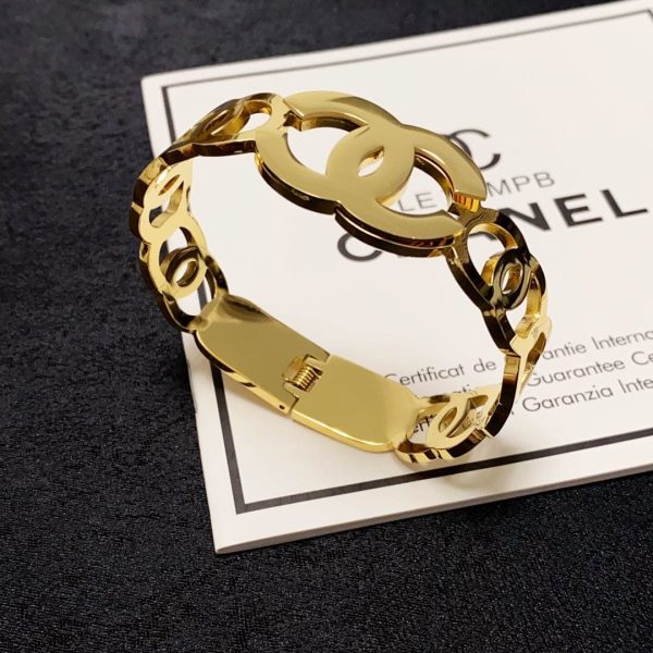 18K CC Opening Bracelet - 图片 7