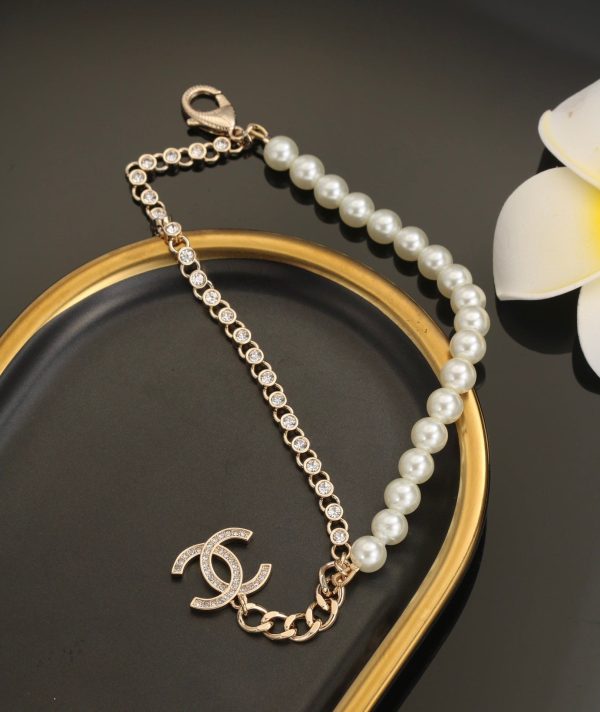18K Pearls CC Chain Bracelet - 图片 6