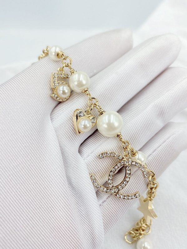 18K CC Pearls & Diamonds Bracelet - 图片 11