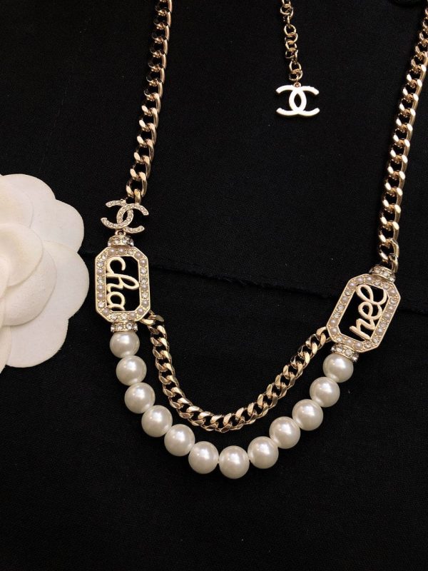18K CC Diamonds Necklace - 图片 5