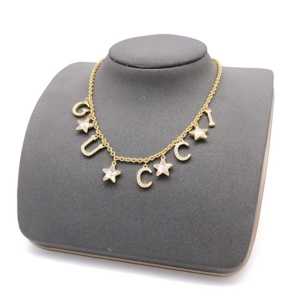 18K Double G Script Necklace - 图片 2