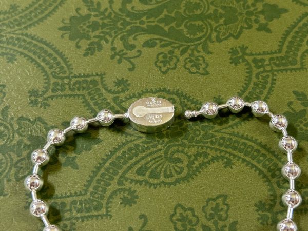 Double G Interlocking G Green Necklace - Image 9