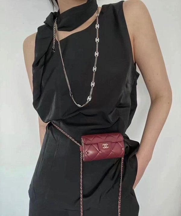 18K Crystal CC Chain Link Necklace - 图片 3