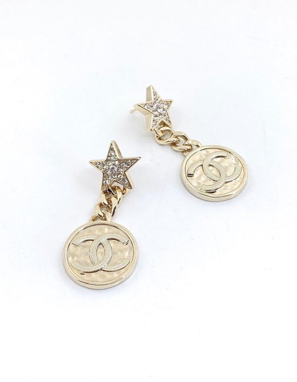 18K CC Star Vintage Earrings - 图片 3