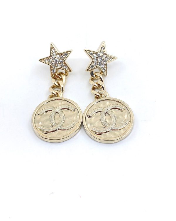 18K CC Star Vintage Earrings - 图片 4
