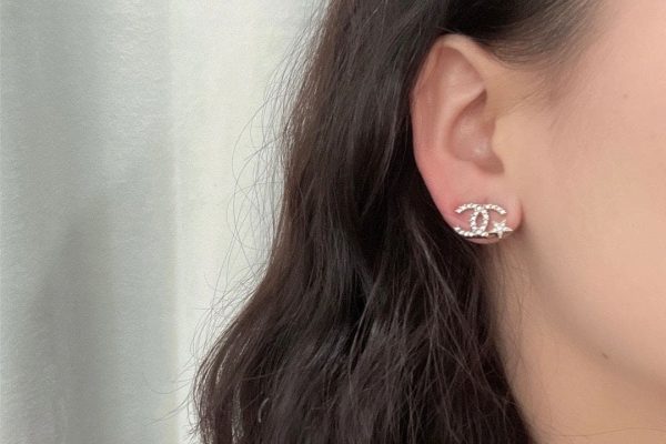18K CC Star Earrings - 图片 2