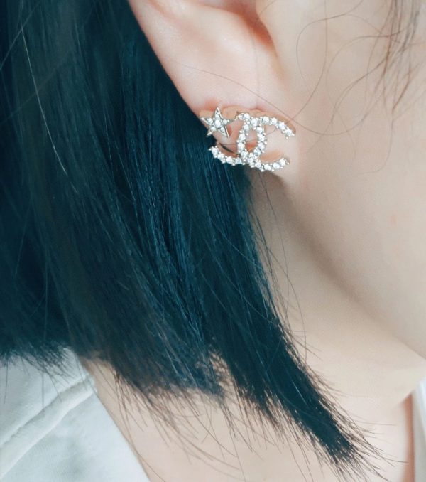 18K CC Star Earrings - 图片 8