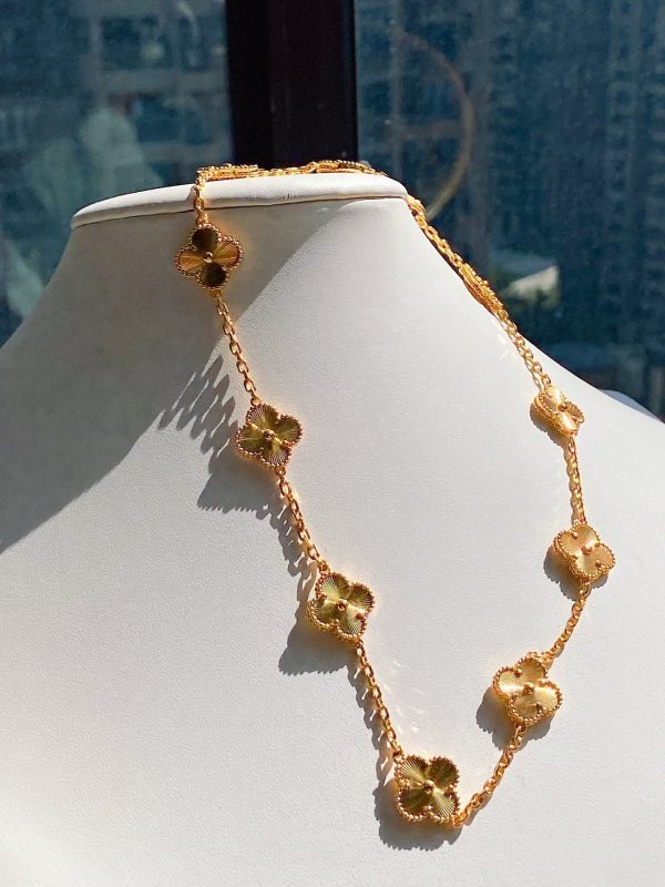 18K Vintage Alhambra 10 Motifs Necklace - 图片 11