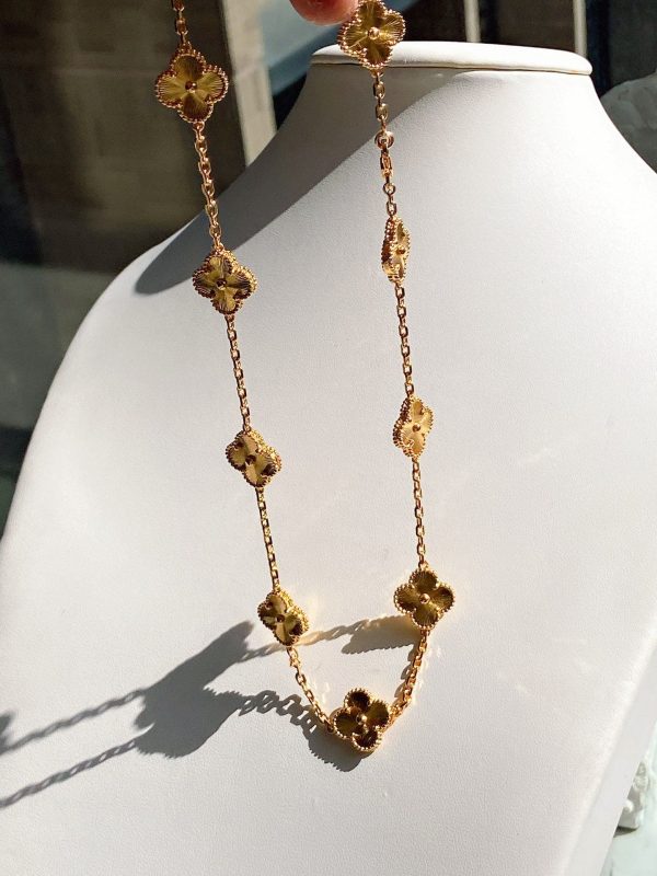 18K Vintage Alhambra 10 Motifs Necklace - 图片 6