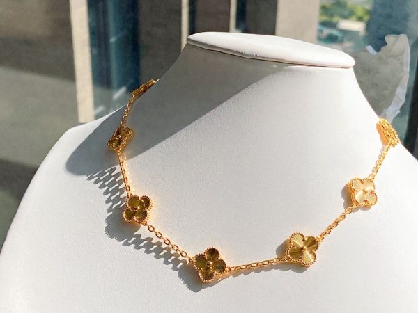 18K Vintage Alhambra 10 Motifs Necklace - 图片 3