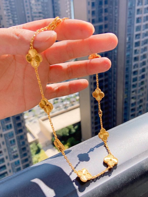 18K Vintage Alhambra 10 Motifs Necklace - 图片 7