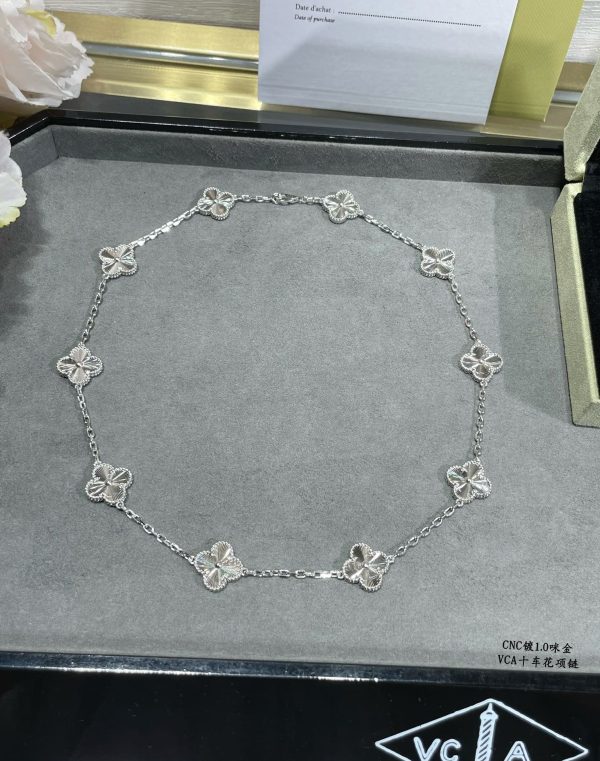 18K Vintage Alhambra 10 Motifs Necklace - 图片 4