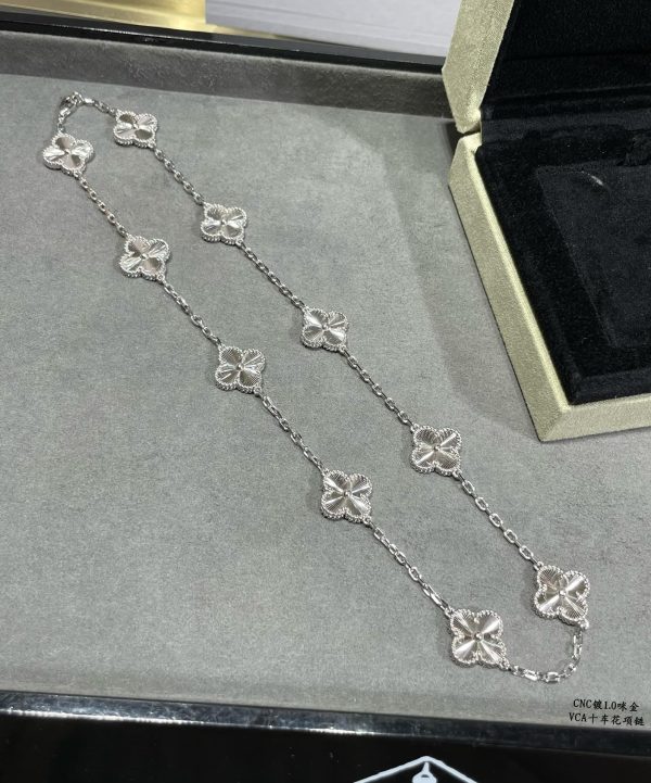 18K Vintage Alhambra 10 Motifs Necklace - 图片 8