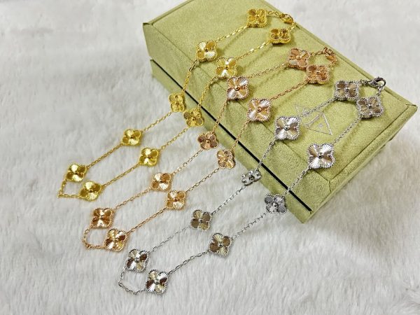 18K Vintage Alhambra 10 Motifs Necklace - 图片 13