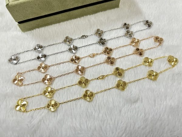 18K Vintage Alhambra 10 Motifs Necklace - 图片 12
