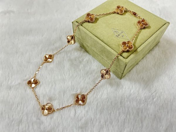 18K Vintage Alhambra 10 Motifs Necklace - 图片 5