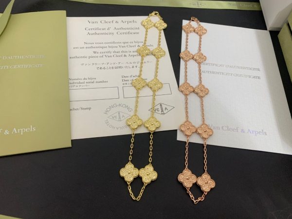 18K Vintage Alhambra 10 Motifs Necklace - 图片 5