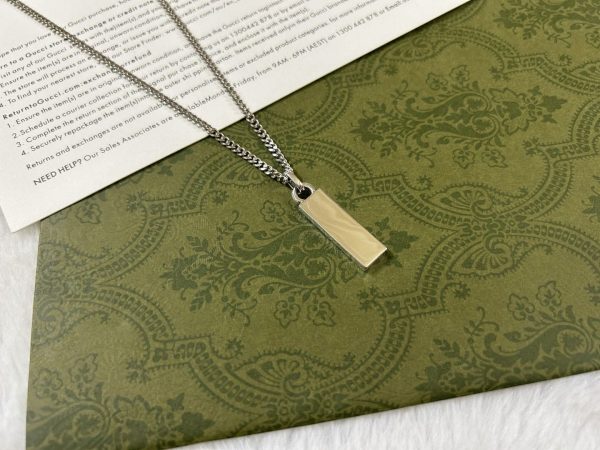 Double G Enamel Pendant Necklace - Image 5