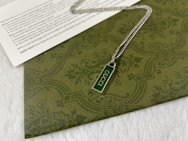 Double G Enamel Pendant Necklace - Image 8